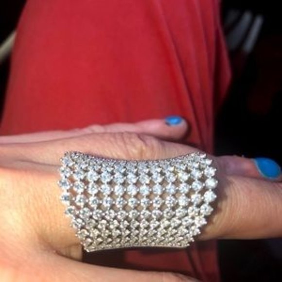 Stunning 5.22  Diamond Ring 18K White Gold - Picture 2 of 4